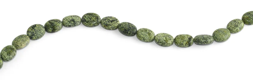 11x14MM Russian Jade Puffy Oval Gemstone Beads