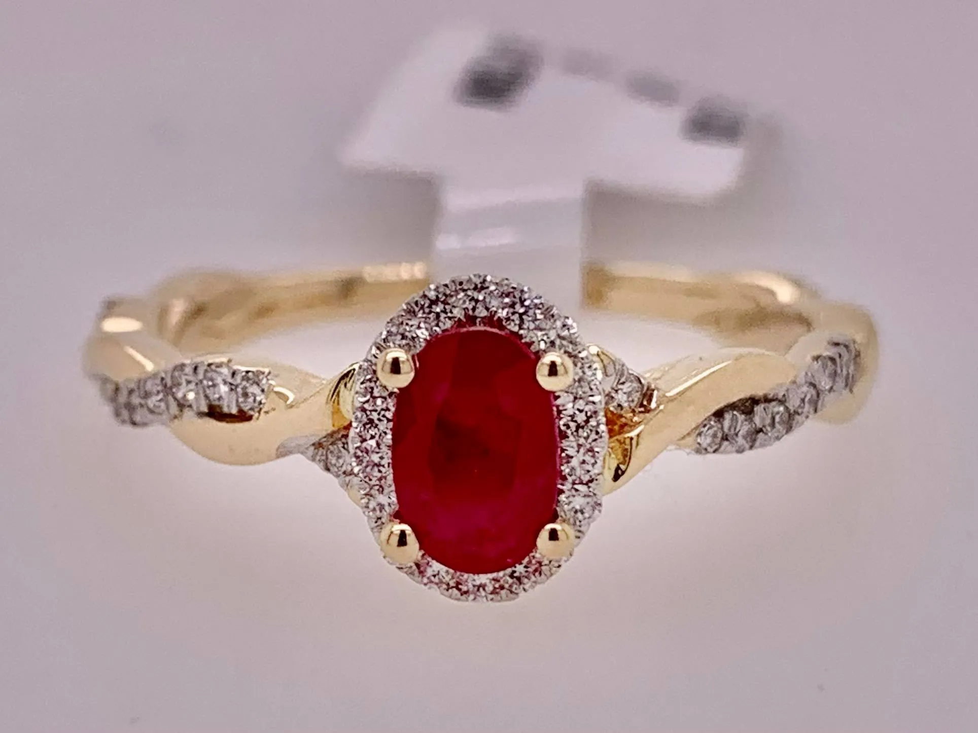 14K Ruby & Diamond Ring