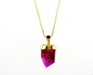 14K Ruby Gold Pendant