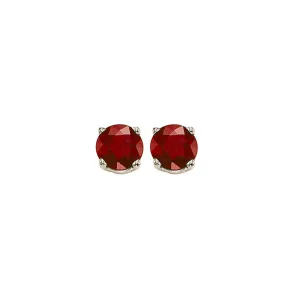 14KT WHITE GOLD RUBY (7/8 CTW) EARRING