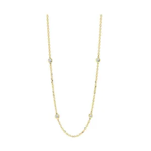 14Kt Yellow Gold Diamond (2Ctw) Necklace