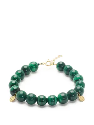 18kt gold Malachite Cinta bracelet