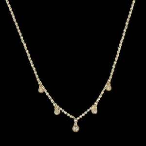 5 Dangling Diamonds Necklace