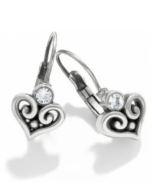 Alcazar Heart Leverback Earrings