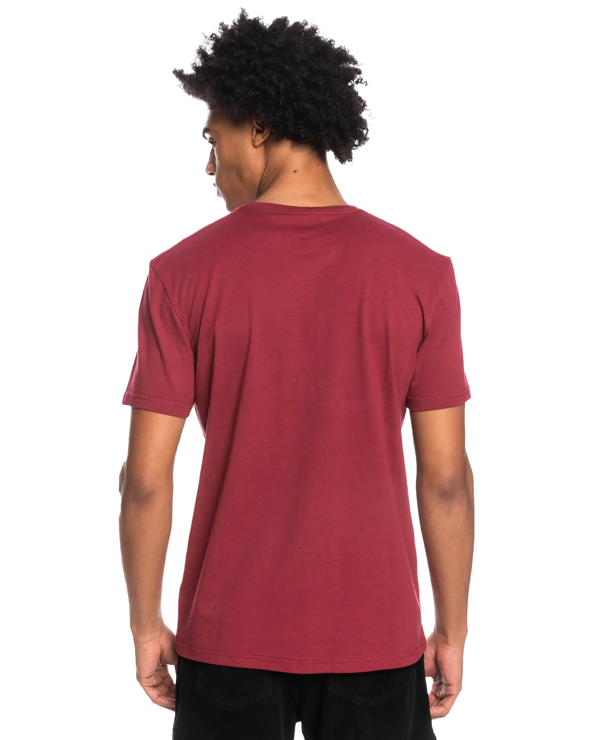 All Lined Up T-Shirt in Ruby Wine