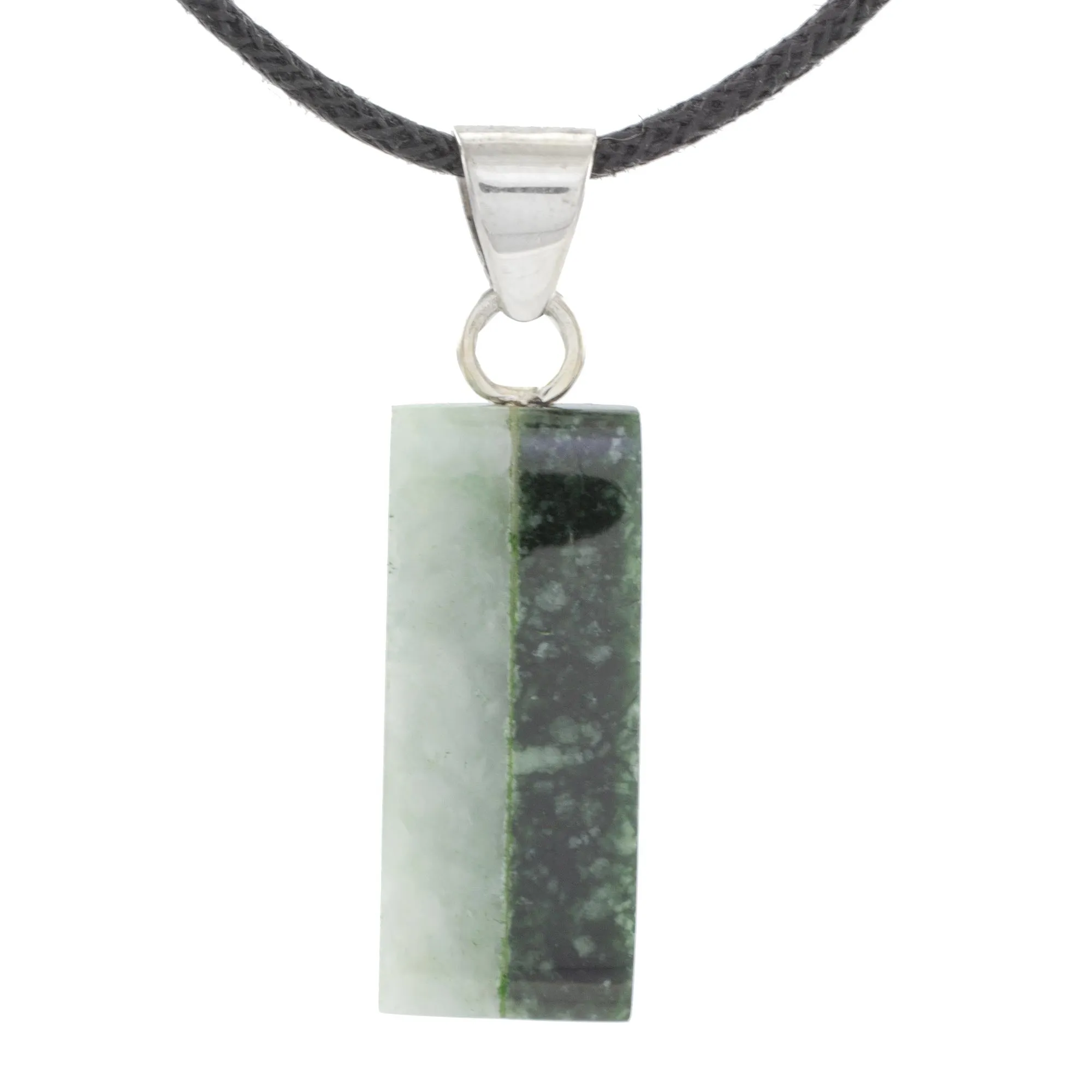 Artisan Crafted Cotton Cord Jade Pendant Necklace - Life | NOVICA