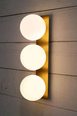 Banff Spheres 3 Light Wall Bracket