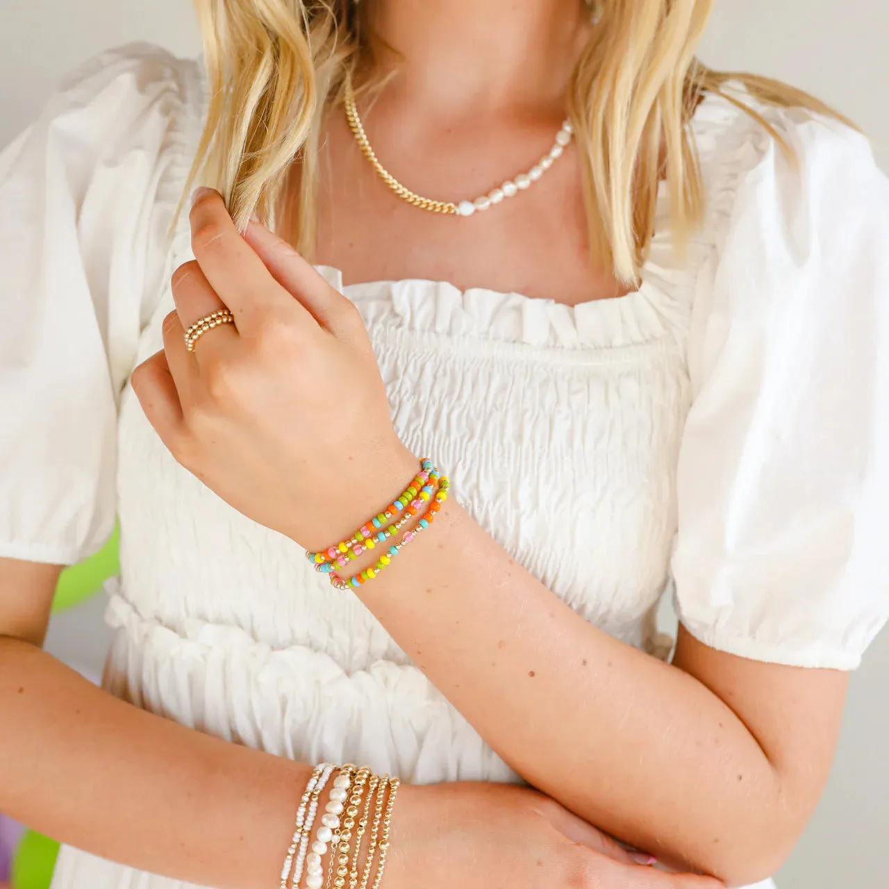 Beaded Blondes | Cabana Confetti Bracelet