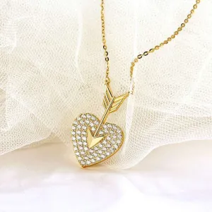 Beautiful Fashion Diamond Shaped Heart Necklace