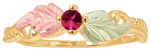 Black Hills Gold Ruby Ring