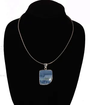 Blue Opal Pendant Square