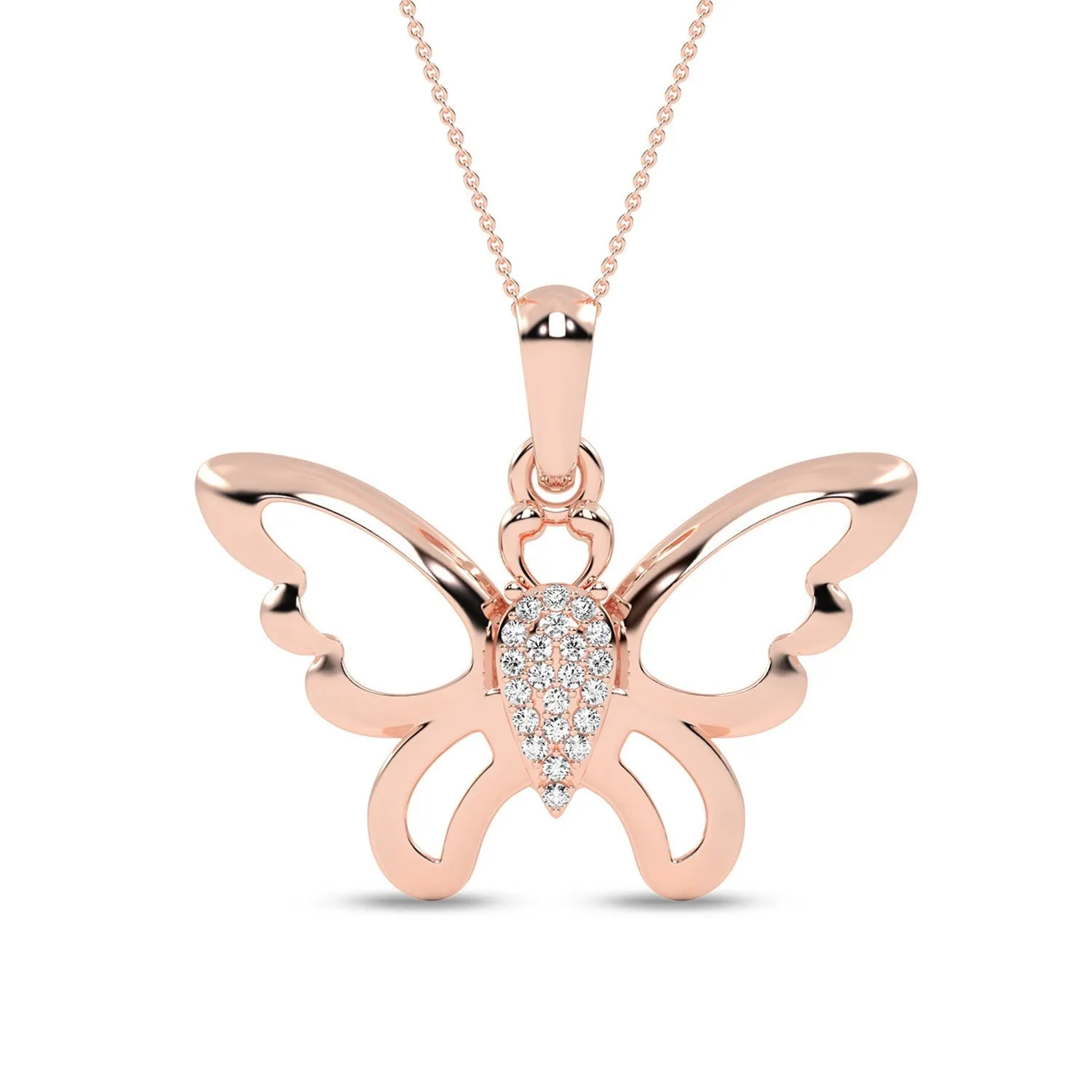 Butterfly Flutter Silhouette Pendant