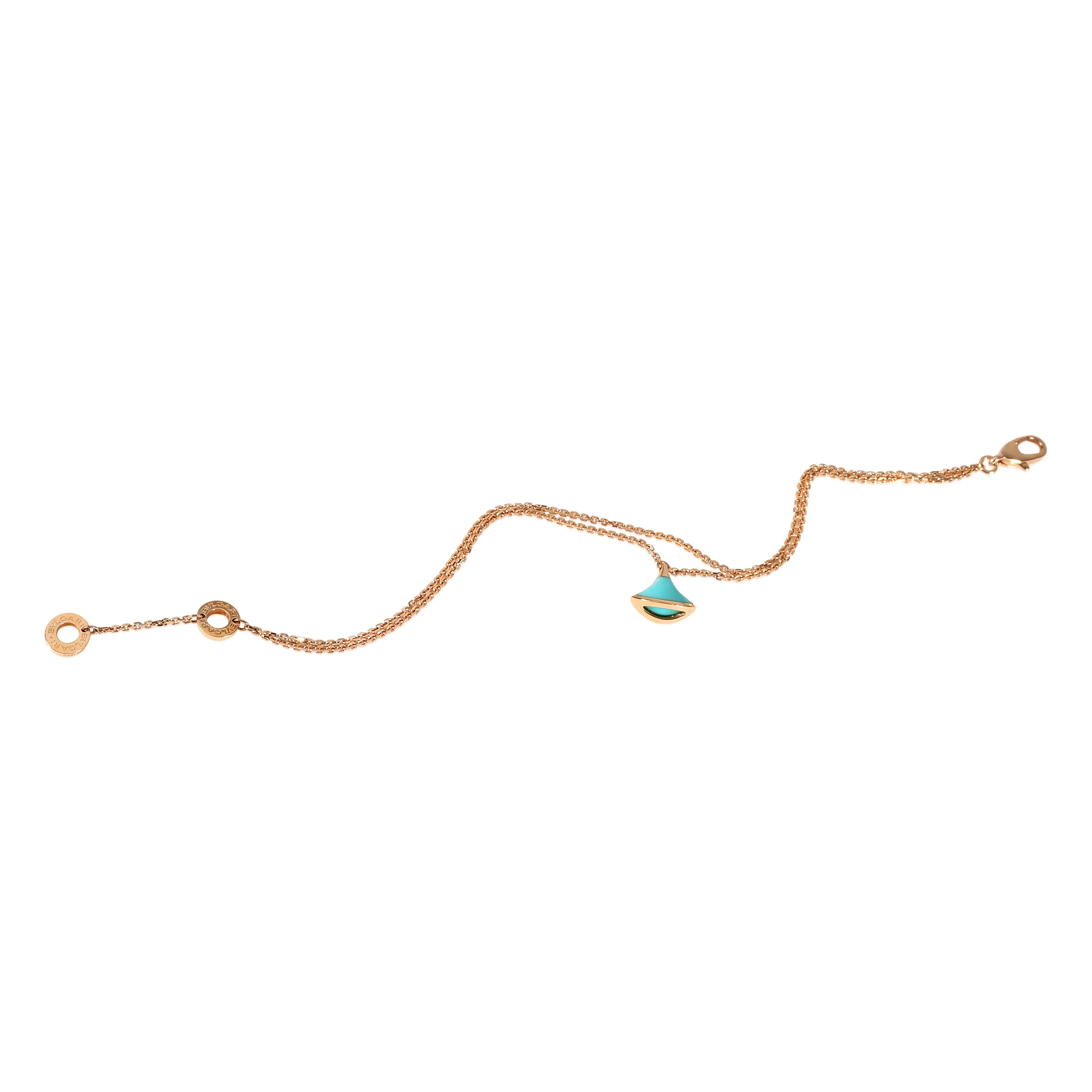 Bvlgari Divas Dream Bracelet With Turquoise in 18K Rose Gold