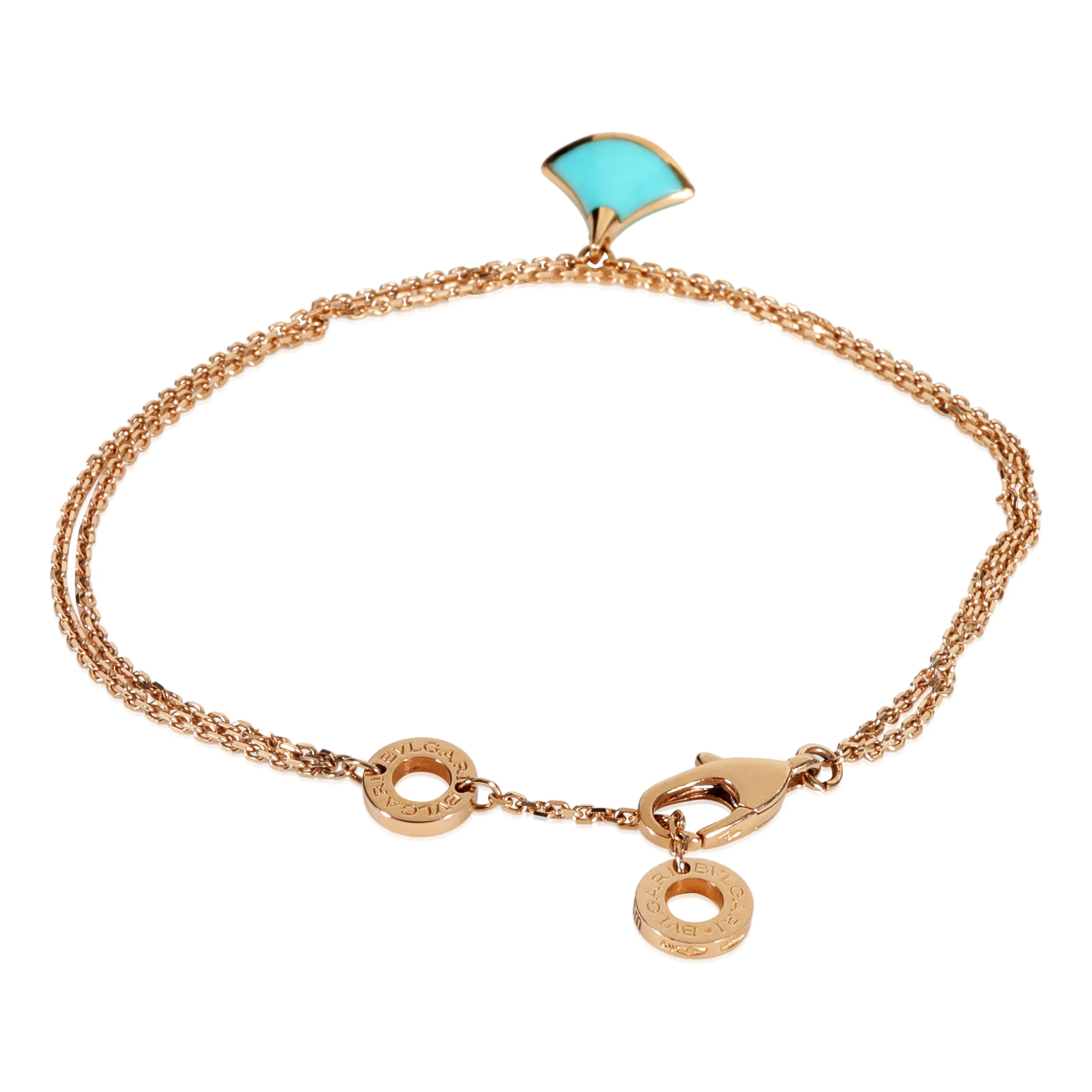 Bvlgari Divas Dream Bracelet With Turquoise in 18K Rose Gold