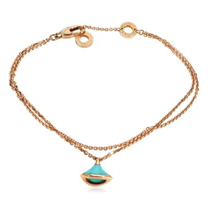 Bvlgari Divas Dream Bracelet With Turquoise in 18K Rose Gold