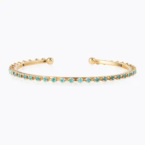 Caroline Svedbom Miro Turquoise Bangle Gold