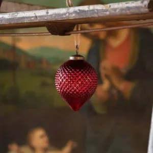 Cone Hobnail Ruby Glass