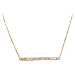 Diamond Bar Necklace