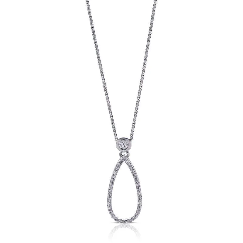 Diamond Teardrop Pendant