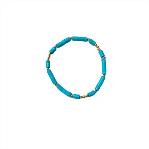 Dixie Accented Turquoise Bracelet | Gold