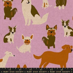 Dog Medley in Macaron CANVAS - Dog Park - RSS