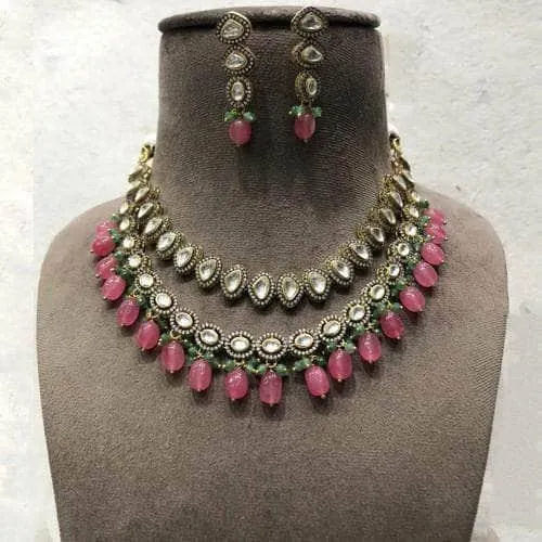 Dual Layered Ad Victorian Necklace Set