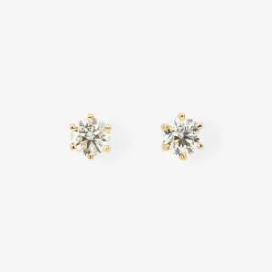 E1904W | 4mm White Diamond Studs