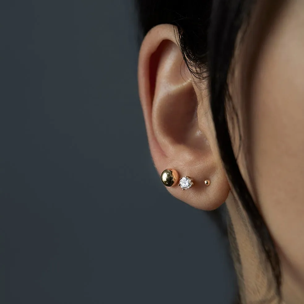 E1904W | 4mm White Diamond Studs