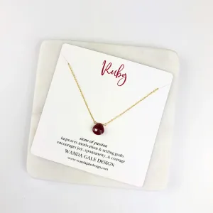 Energy stone necklace - Ruby