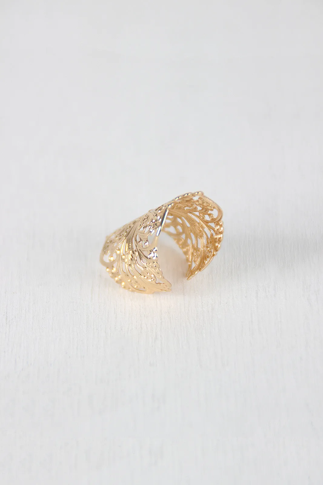 Filigree Cuff Ring