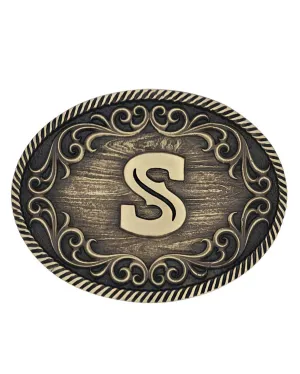 Filigree Initial "S" Belt Buckle