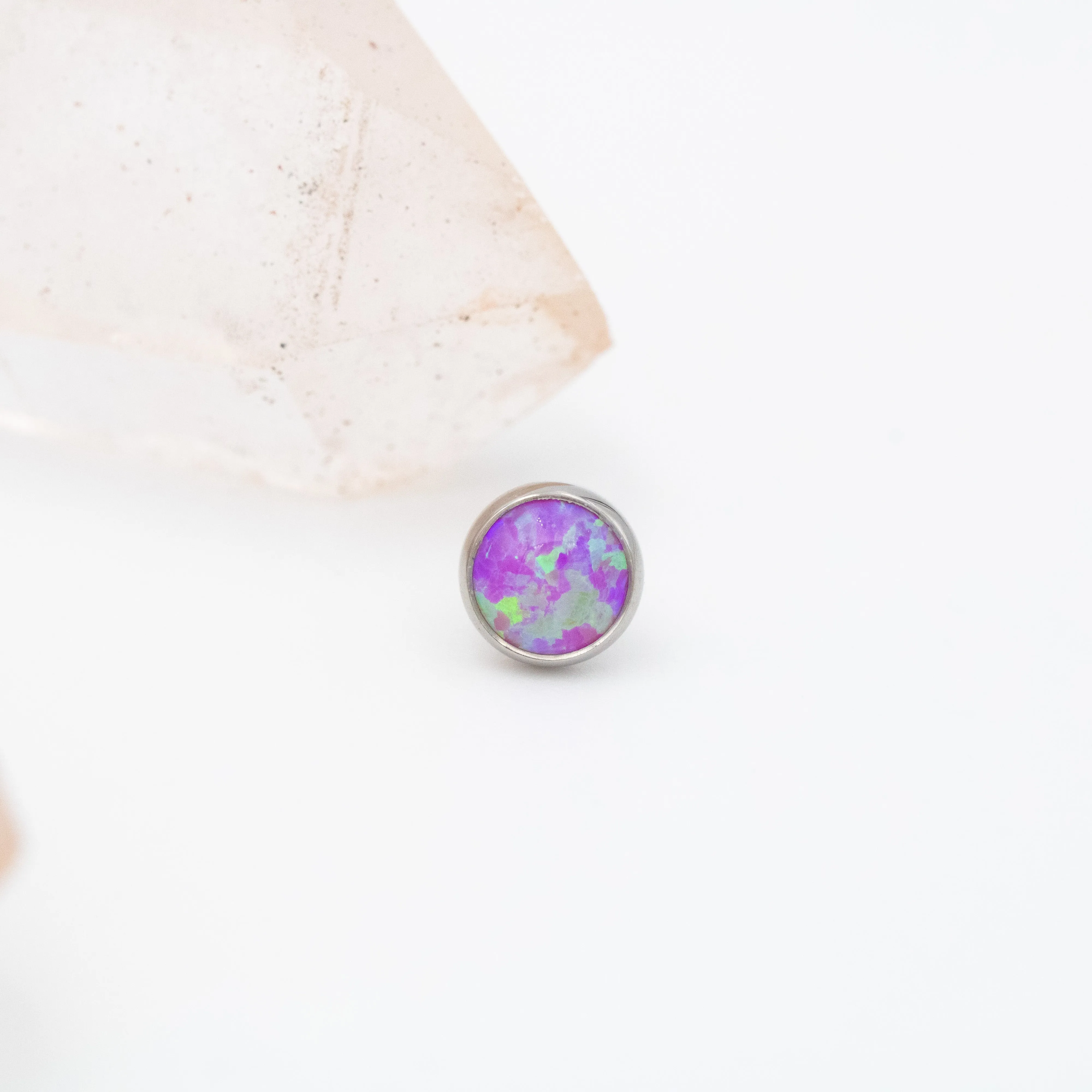 Flat Cabochon Synthetic Opal