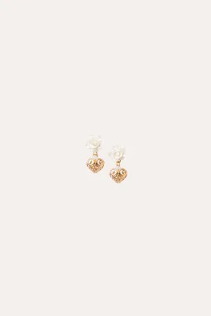 Gabbi Kelly Rose Heart Earring