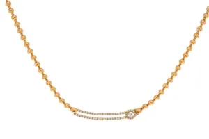 Hulchi Belluni 'Tresore' Solo Diamond Slider Necklace (65252a)