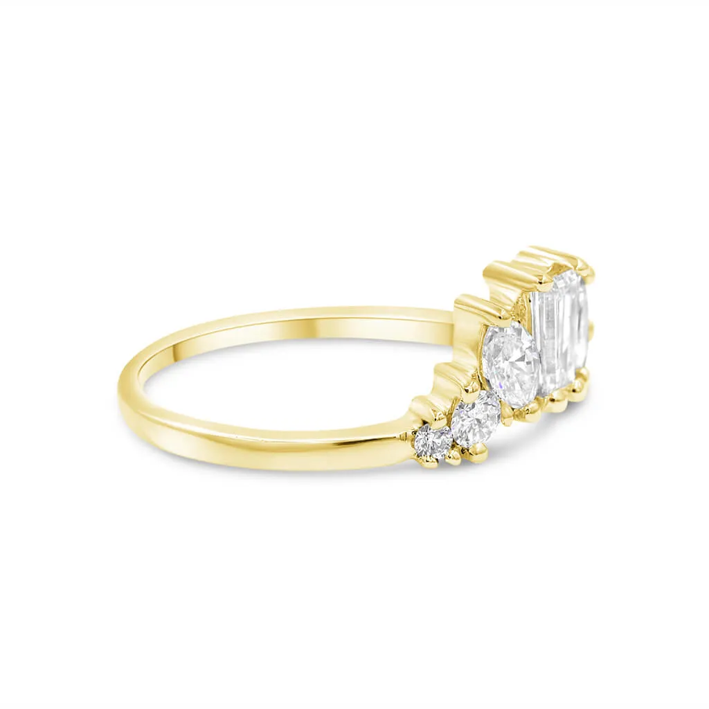 IDAN | Mismatch Diamond Wedding Band