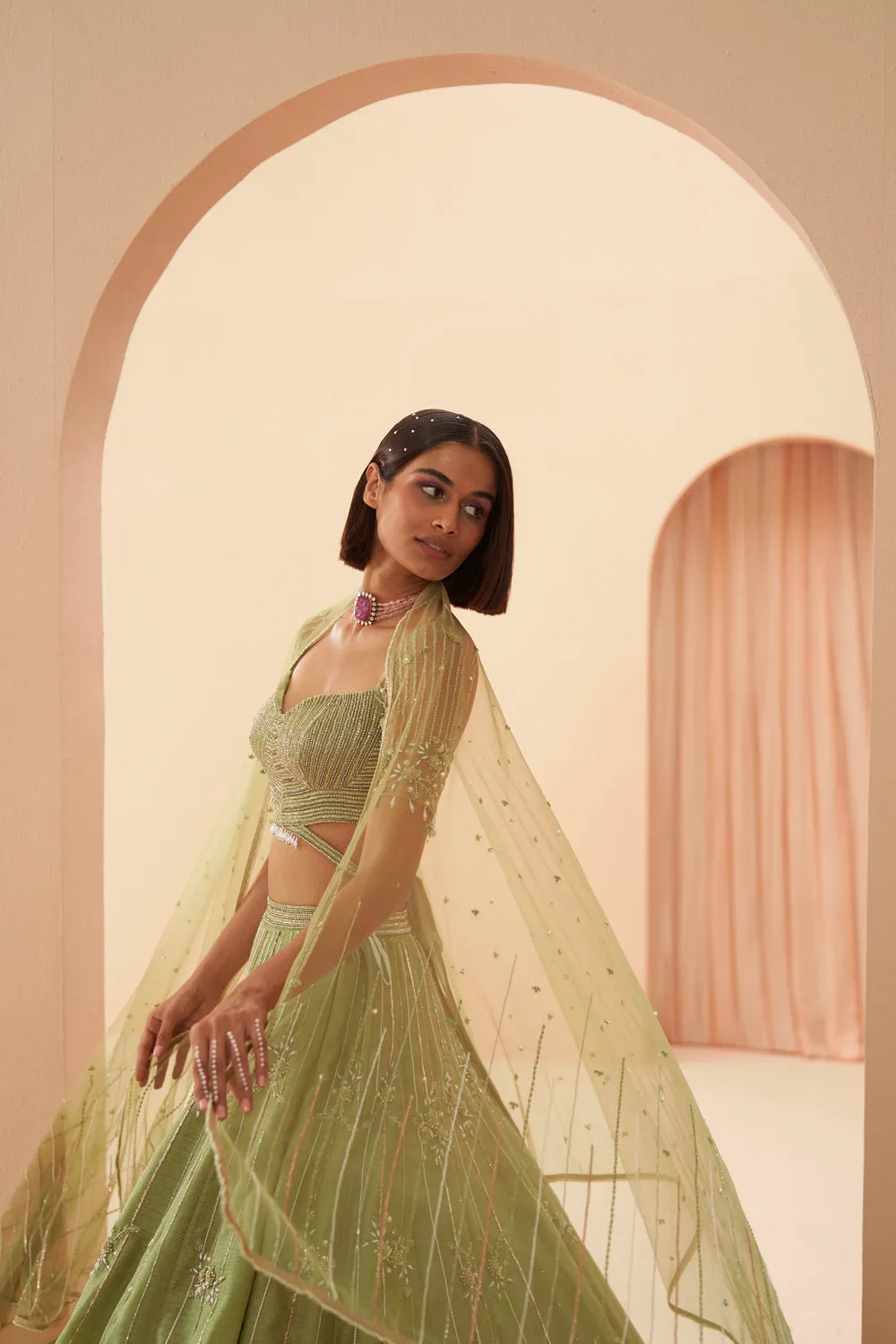 Jade Lehenga