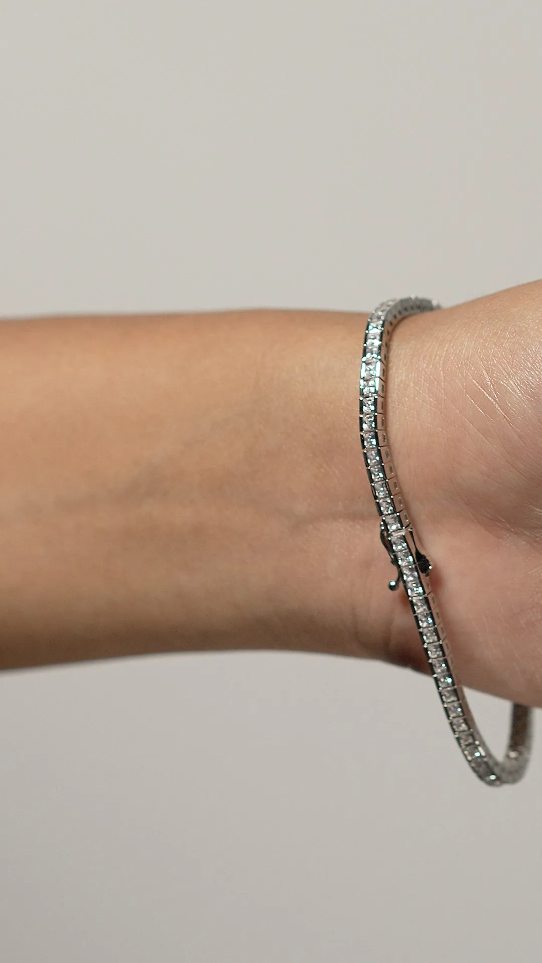 Kayla Bracelet White Gold Plated