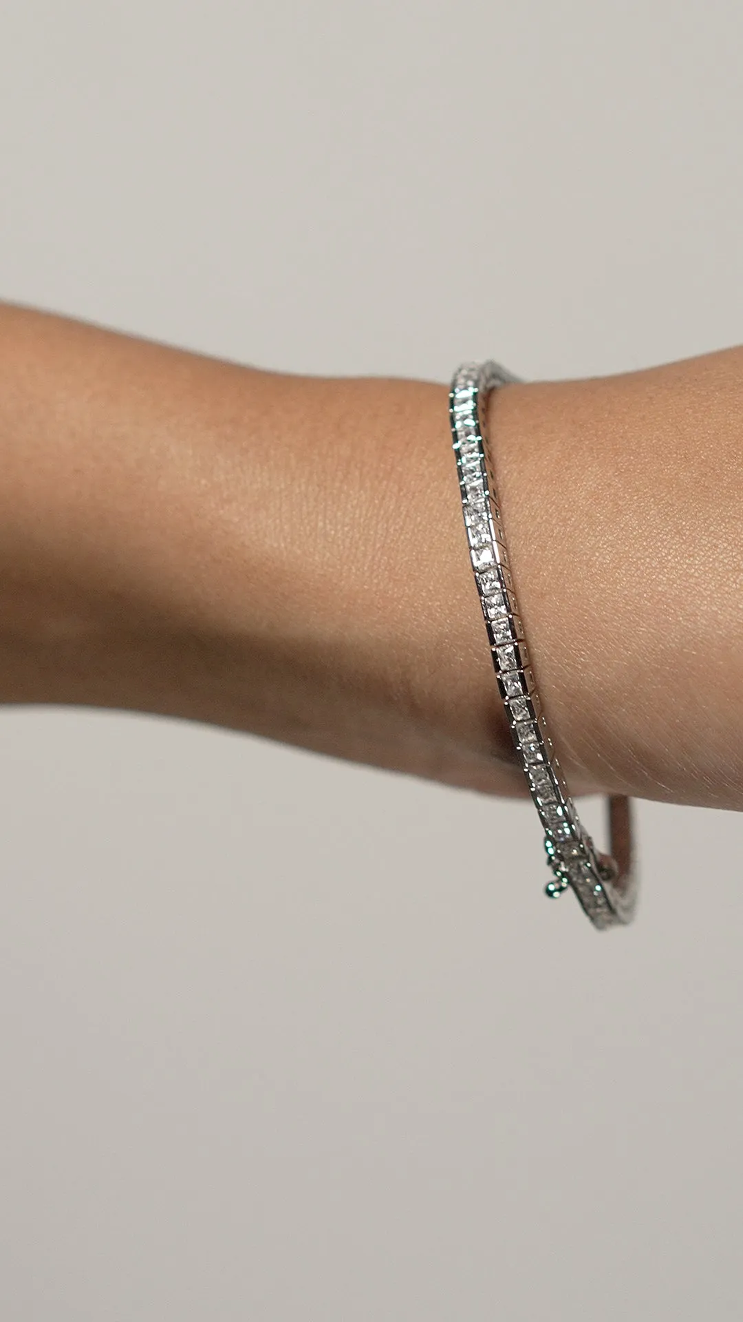 Kayla Bracelet White Gold Plated