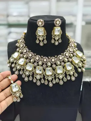 Kundan Polki Studded Heavy Bridal Necklace