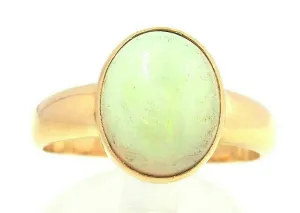 Light Opal 18ct Yellow Gold Ring