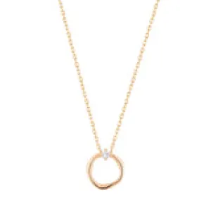 LILIAN - DIAMOND CIRCLE NECKLA