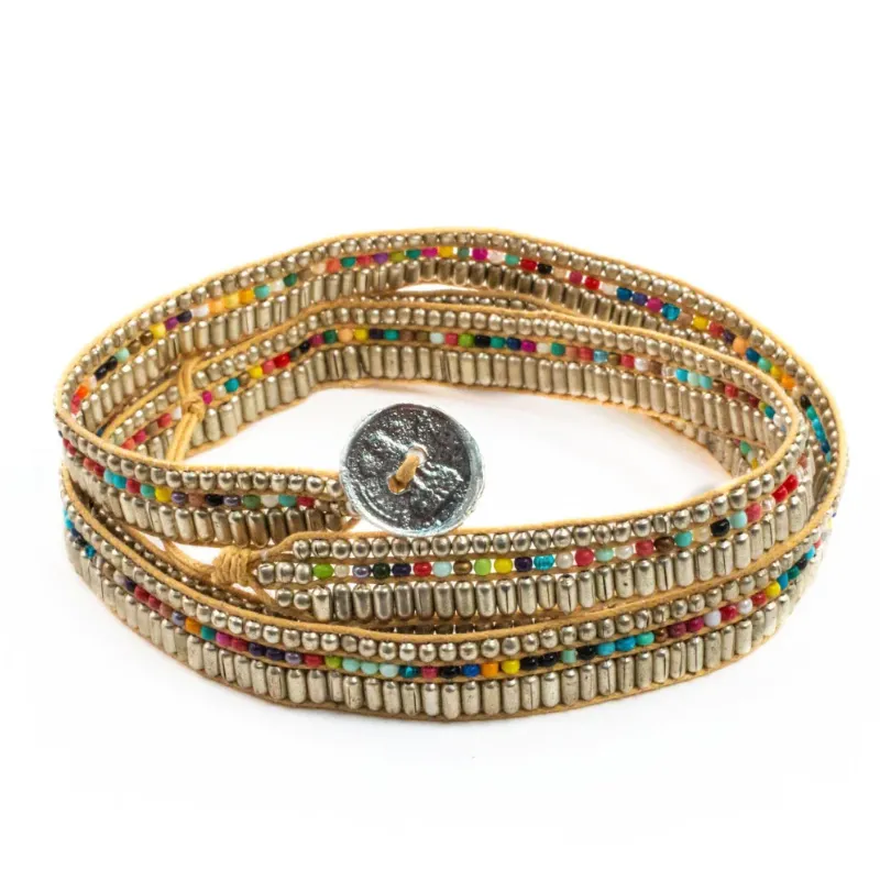 Love Is Project - Darjeeling Necklace/Wrap Bracelet (Silver)