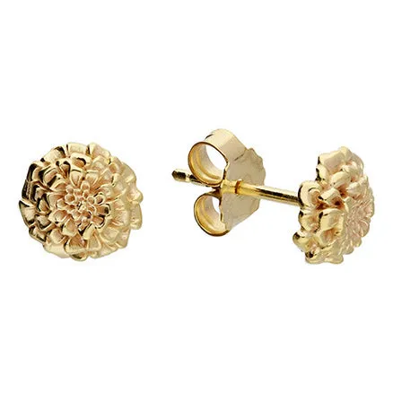 Marigold Gold Vermeil Silver Studs