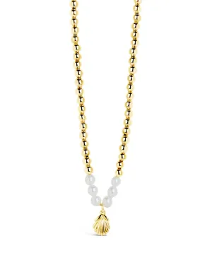 Marjorie Pearl & Shell Pendant Necklace