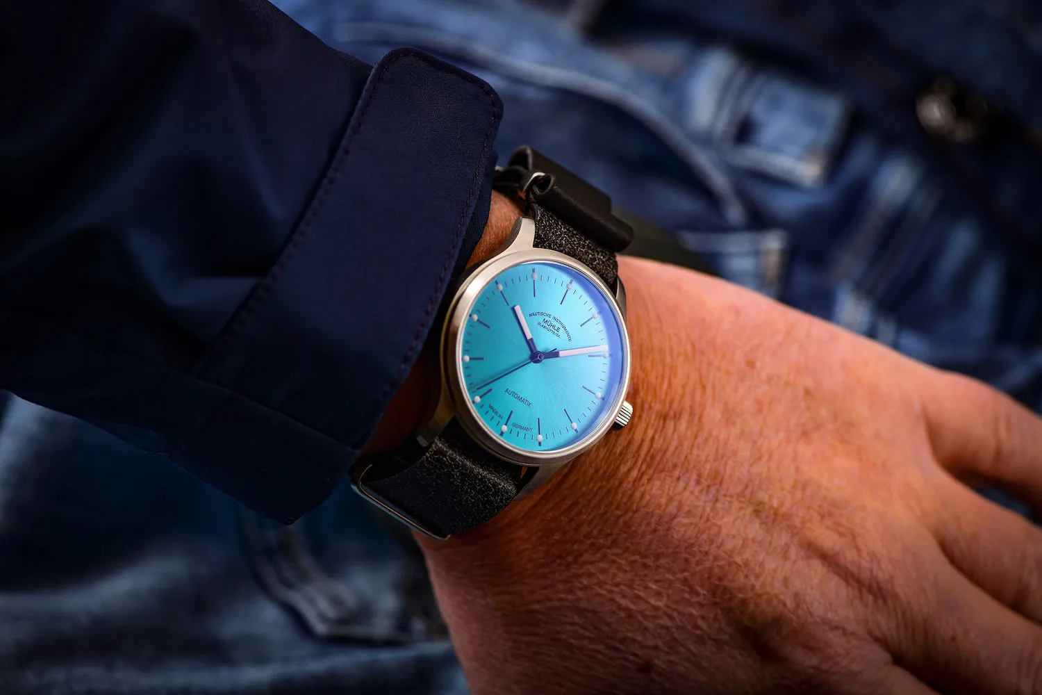 MG Watch Panova Turquoise Bue Leather