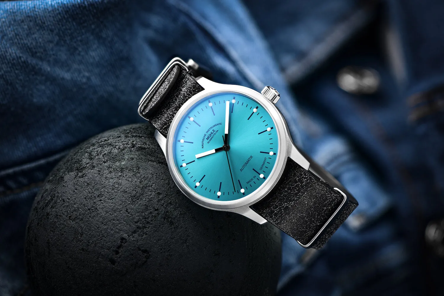 MG Watch Panova Turquoise Bue Leather