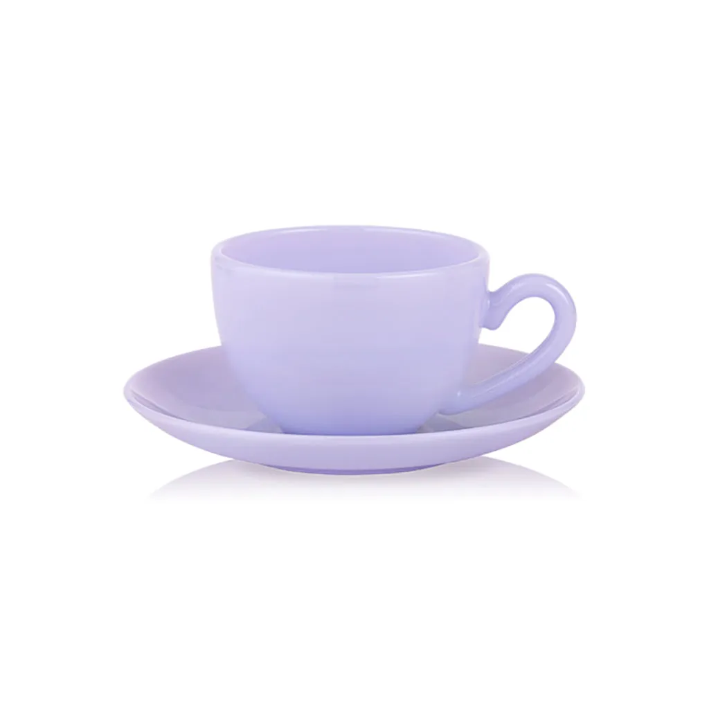 Milk Cup With Saucer (Set of 4)