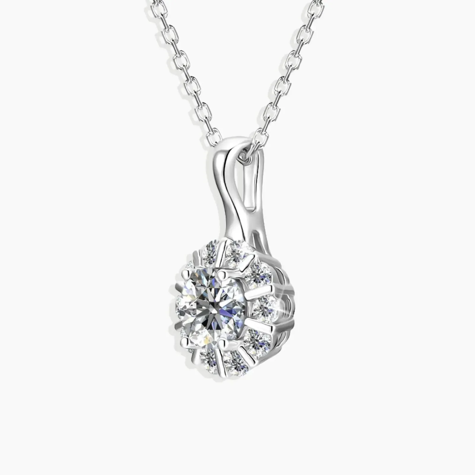 Moissanite Sparkle Pendant