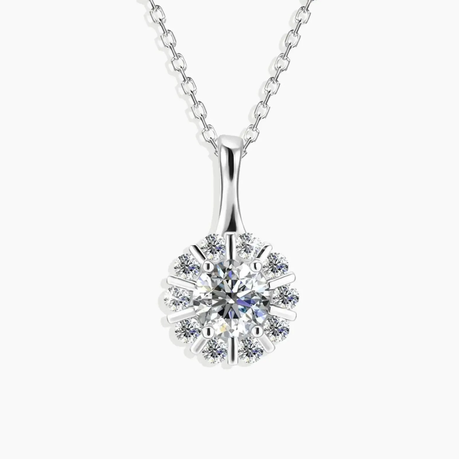 Moissanite Sparkle Pendant