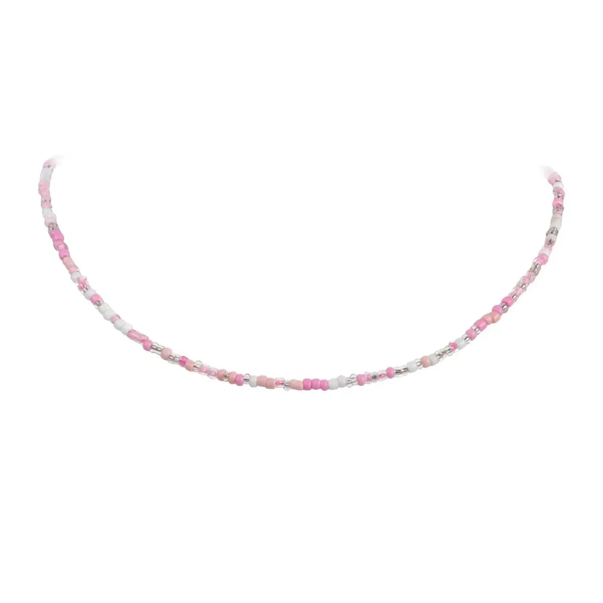 N13 Daisy Colorful/Pink Beaded Necklace